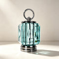 JR Crystal Rechargeable Accent Table Lamp – Emerald Green