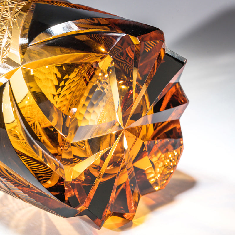 Edo Kiriko Angel's Eye Handcrafted Crystal Whiskey Glass