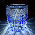 JR Edo Kiriko Hand-Cut Aureon Indigo Crystal Whiskey Glass