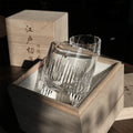 JR Edo Kiriko Hand-Cut Aurora Crystal Whiskey Glass