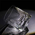 JR Edo Kiriko Hand-Cut Aurora Crystal Whiskey Glass
