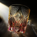 JR Edo Kiriko Hand-Cut Benikoh Crystal Whiskey Glass