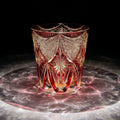 JR Edo Kiriko Hand-Cut Benikoh Crystal Whiskey Glass