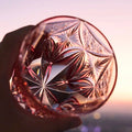 JR Edo Kiriko Hand-Cut Benikoh Crystal Whiskey Glass