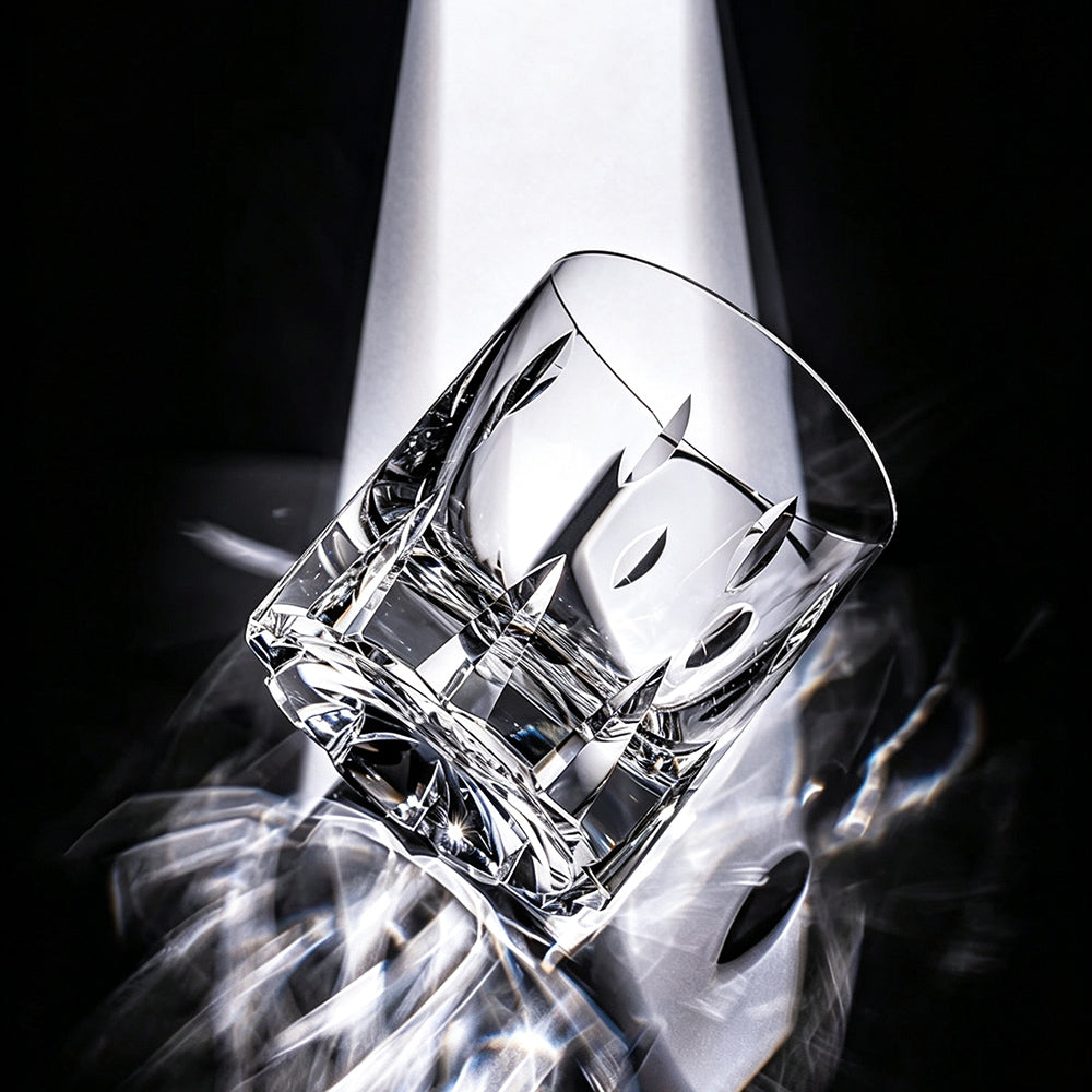 JR Edo Kiriko Hand-Cut Enmei Crystal Whiskey Glass