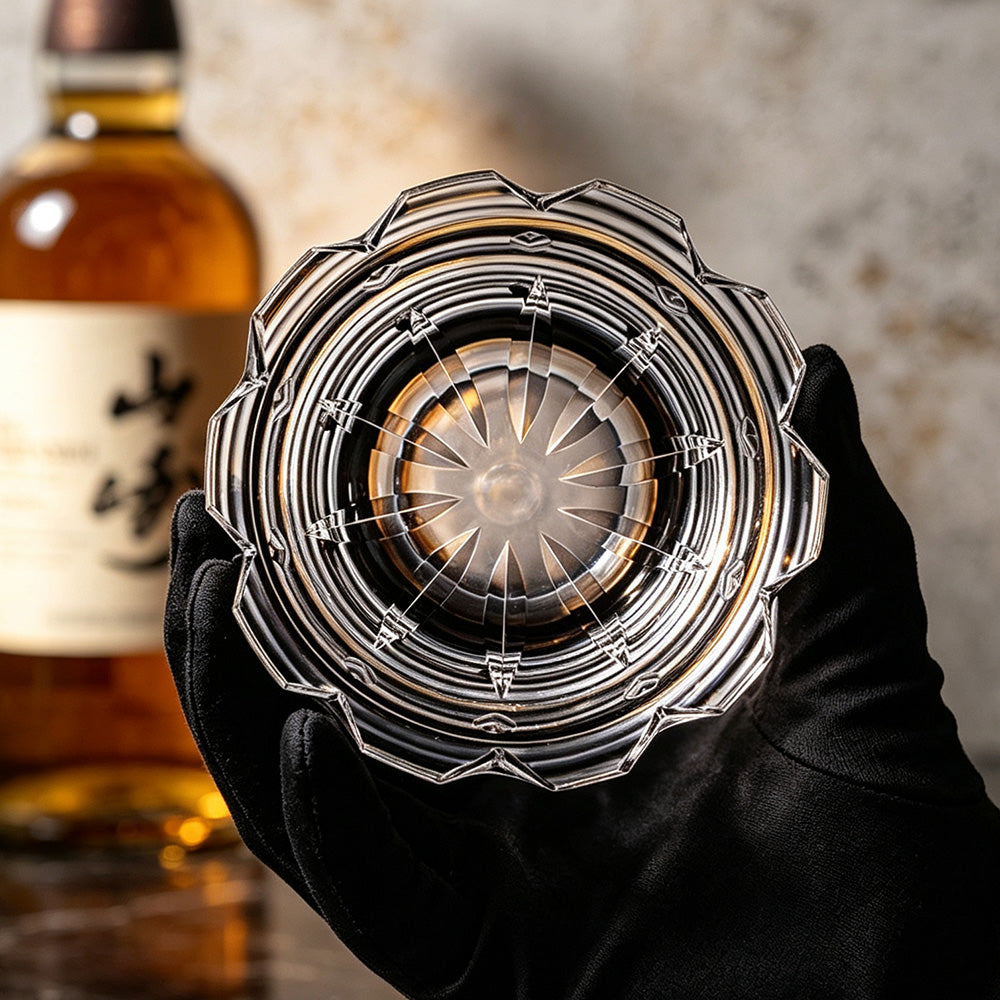 JR Edo Kiriko Hand-Cut Enmei Crystal Whiskey Glass