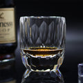 JR Edo Kiriko Hand-Cut Faceted Oval Crystal Whiskey Glass