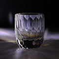 JR Edo Kiriko Hand-Cut Faceted Oval Crystal Whiskey Glass