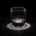 JR Edo Kiriko Hand-Cut Faceted Oval Crystal Whiskey Glass
