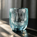 JR Edo Kiriko Hand-Cut Faceted Oval Crystal Whiskey Glass