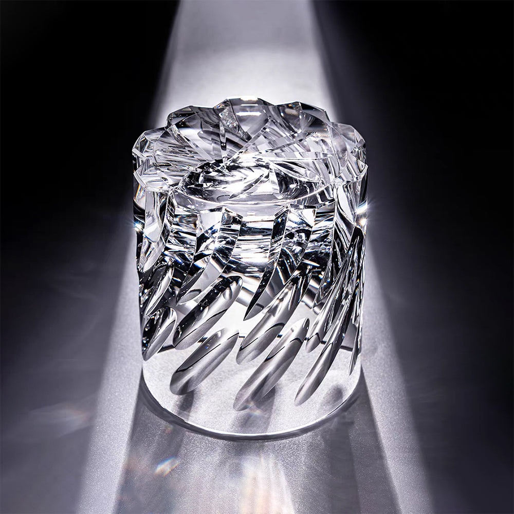 JR Edo Kiriko Hand-Cut Ibuki Crystal Whiskey Glass