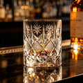 JR Edo Kiriko Hand-Cut Manten Crystal Whiskey Glass