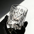 JR Edo Kiriko Hand-Cut Manten Crystal Whiskey Glass