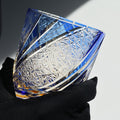 JR Edo Kiriko Hand-Cut Meteor Crystal Whiskey Glass