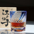 JR Edo Kiriko Hand-Cut Meteor Crystal Whiskey Glass