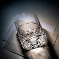 JR Edo Kiriko Hand-Cut Minori Crystal Whiskey Glass