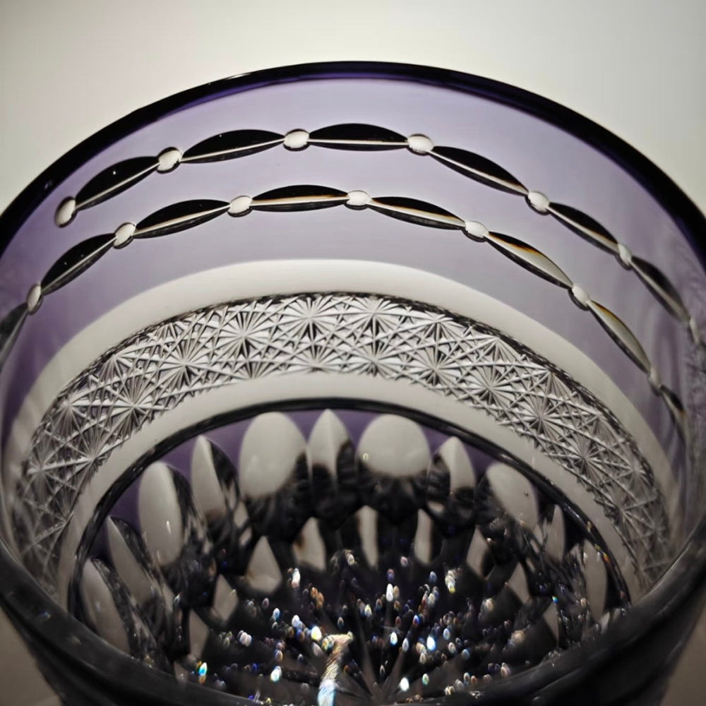 JR Edo Kiriko Hand-Cut Nagisa Crystal Whiskey Glass