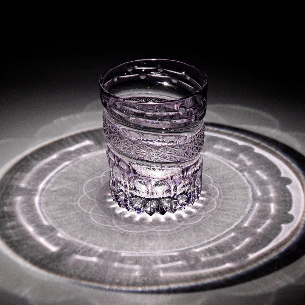 JR Edo Kiriko Hand-Cut Nagisa Crystal Whiskey Glass