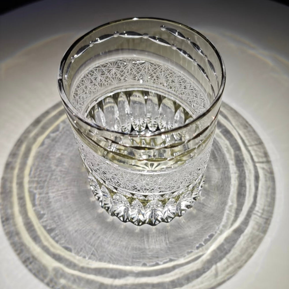 JR Edo Kiriko Hand-Cut Nagisa Crystal Whiskey Glass