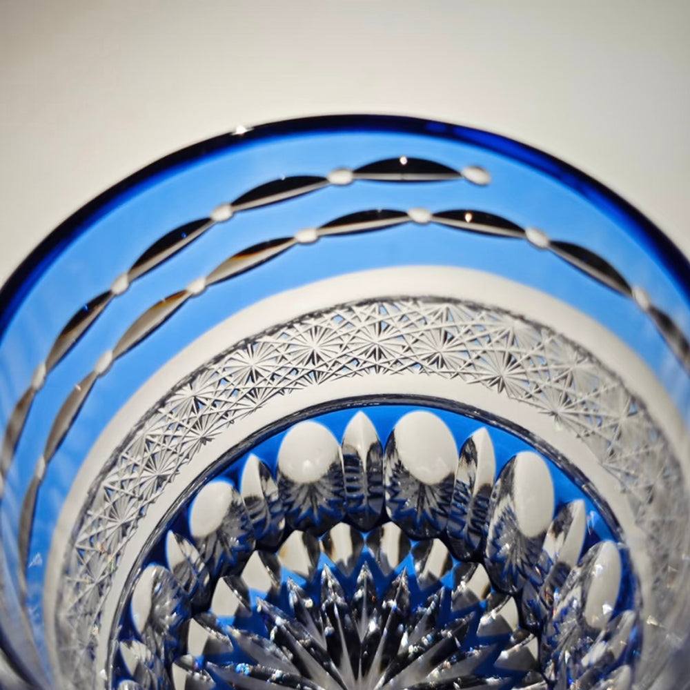 JR Edo Kiriko Hand-Cut Nagisa Crystal Whiskey Glass