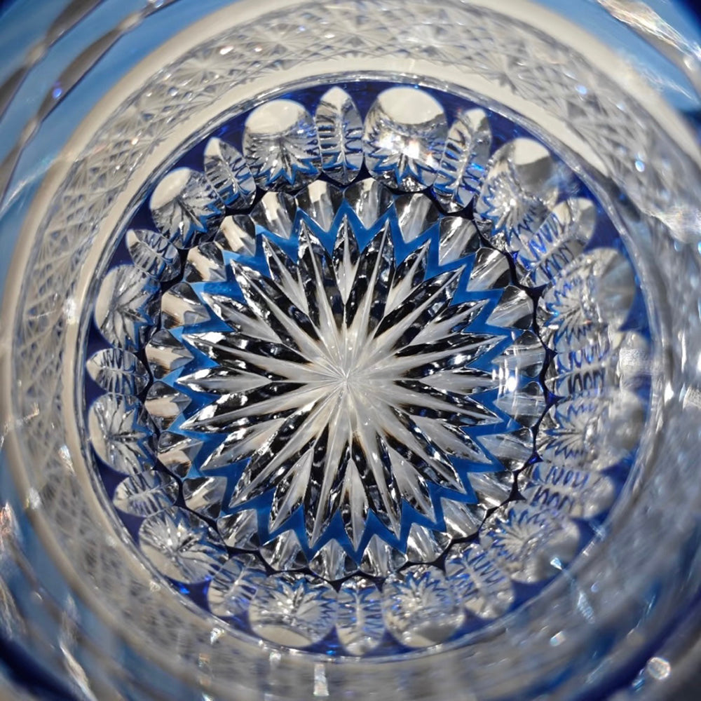 JR Edo Kiriko Hand-Cut Nagisa Crystal Whiskey Glass