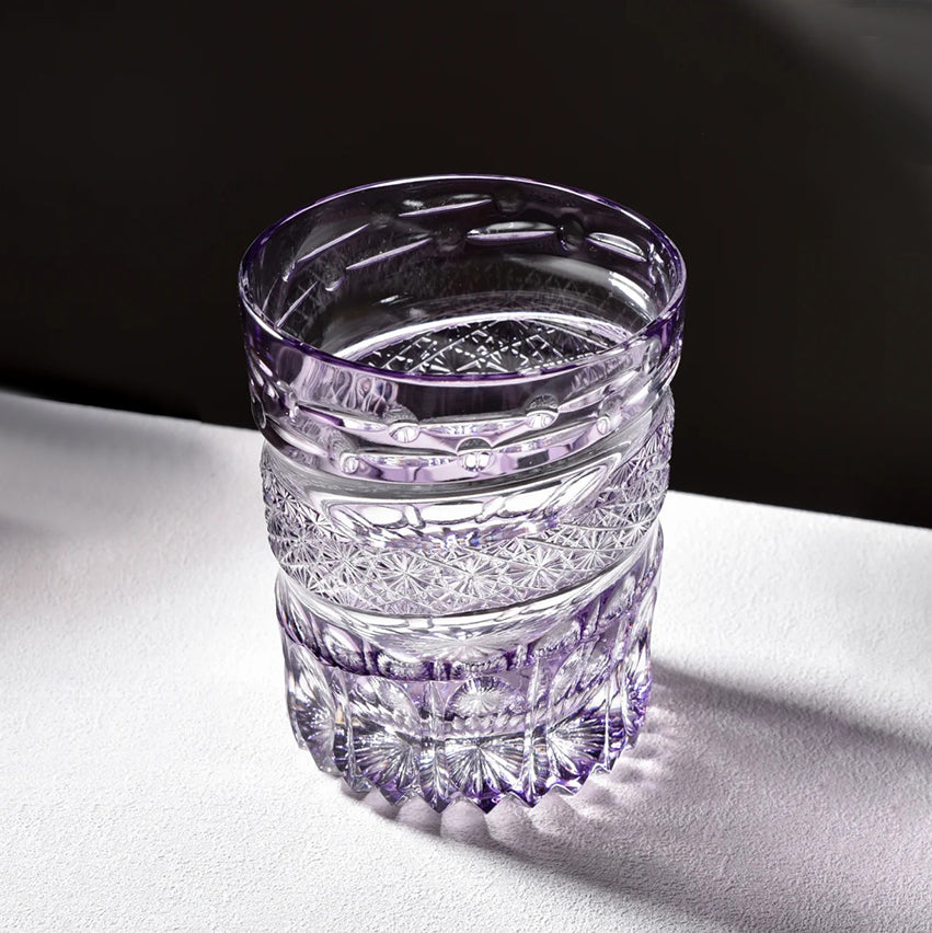 JR Edo Kiriko Hand-Cut Nagisa Crystal Whiskey Glass