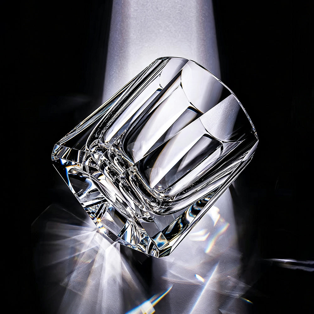 JR Edo Kiriko Hand-Cut Rikka Crystal Whiskey Glass