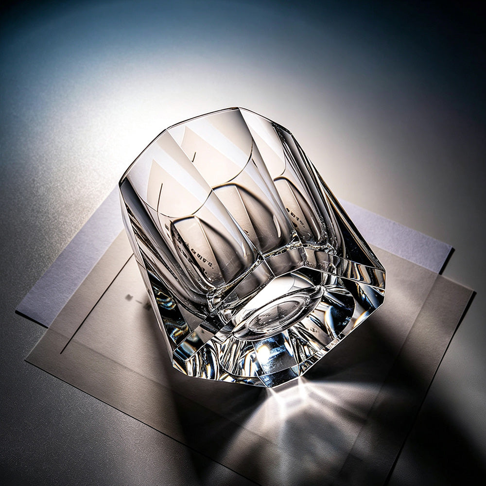 JR Edo Kiriko Hand-Cut Rikka Crystal Whiskey Glass