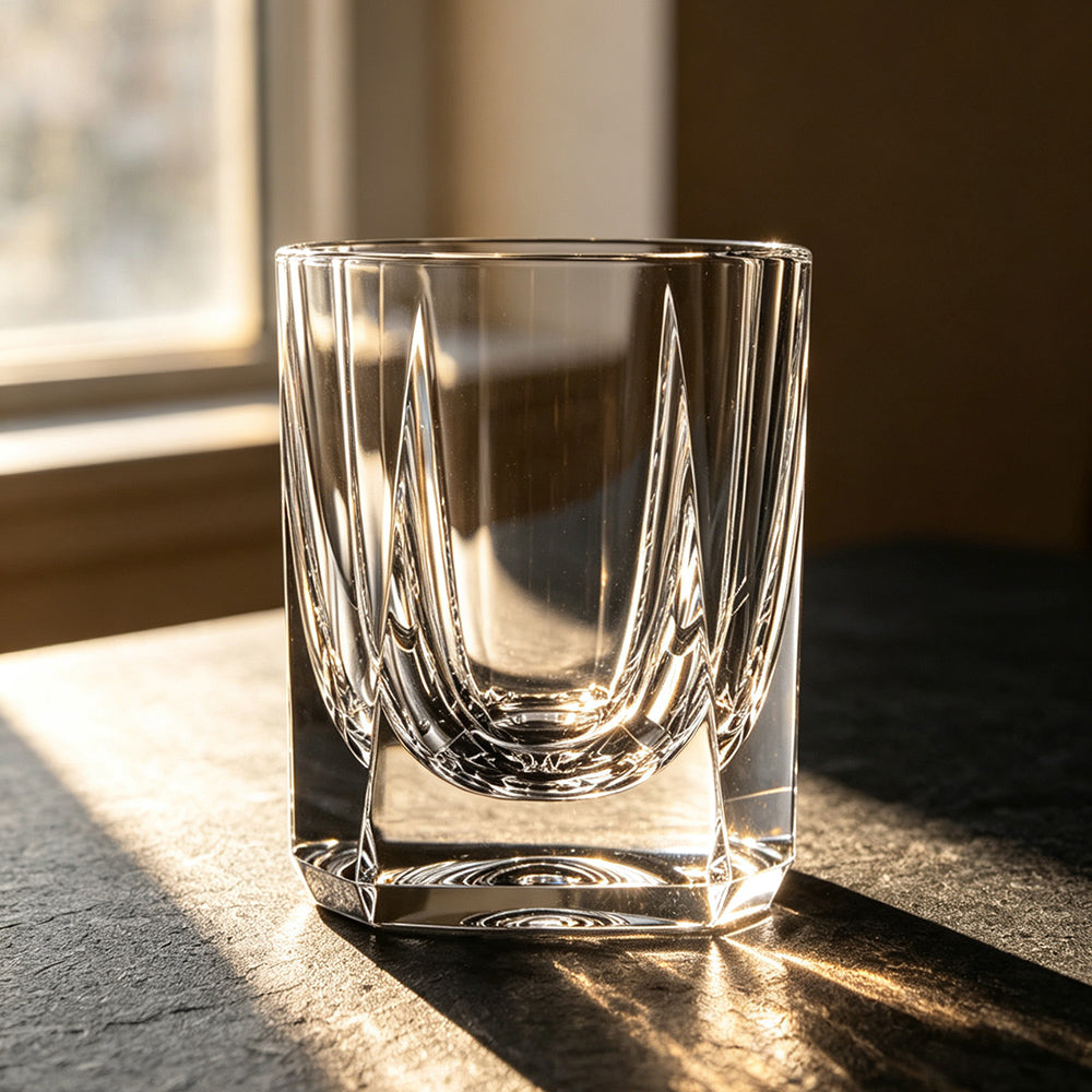 JR Edo Kiriko Hand-Cut Rikka Crystal Whiskey Glass