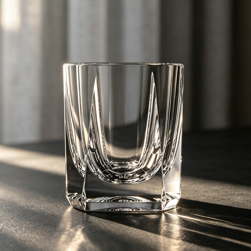 JR Edo Kiriko Hand-Cut Rikka Crystal Whiskey Glass