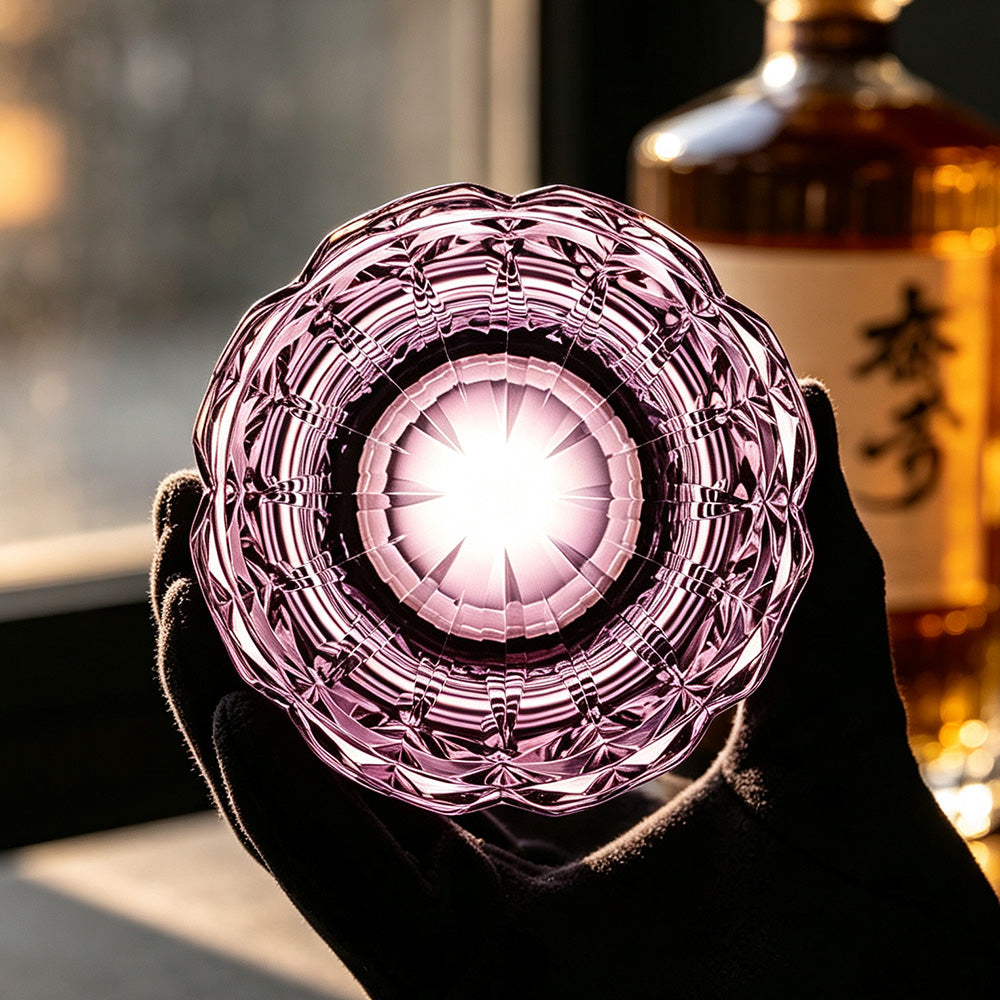 JR Edo Kiriko Hand-Cut Seijaku Crystal Whiskey Glass
