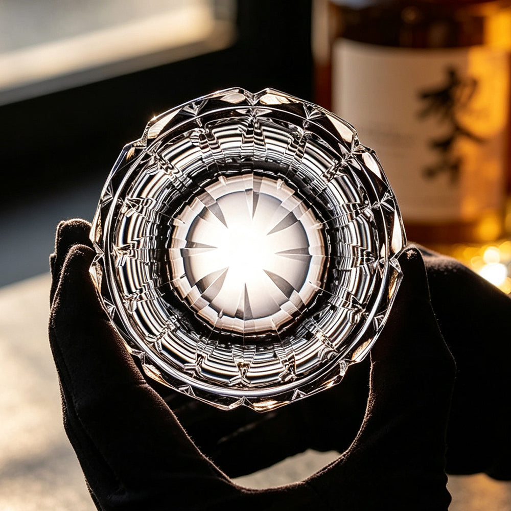 JR Edo Kiriko Hand-Cut Seijaku Crystal Whiskey Glass