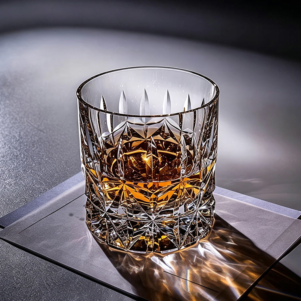JR Edo Kiriko Hand-Cut Seijaku Crystal Whiskey Glass
