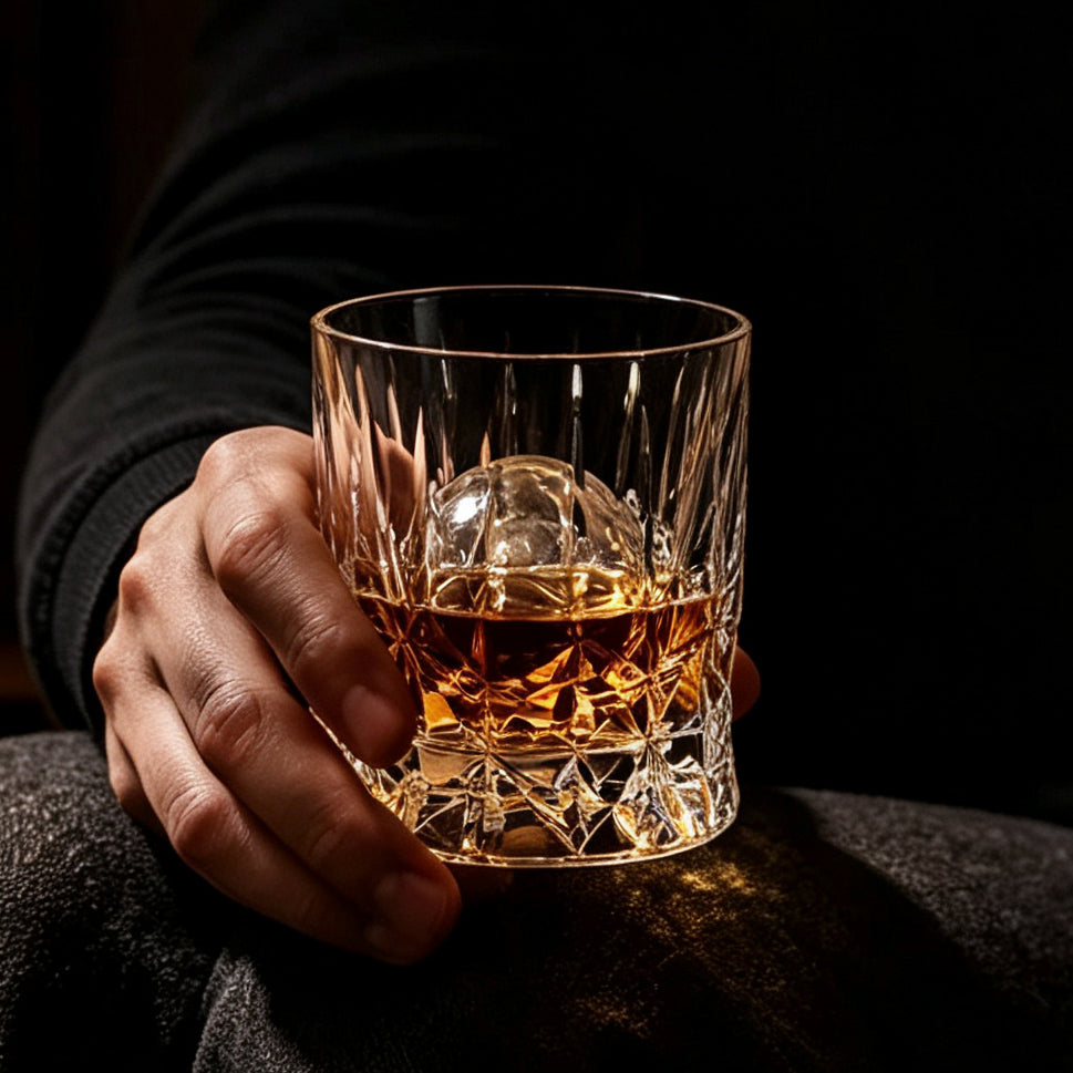 JR Edo Kiriko Hand-Cut Seijaku Crystal Whiskey Glass