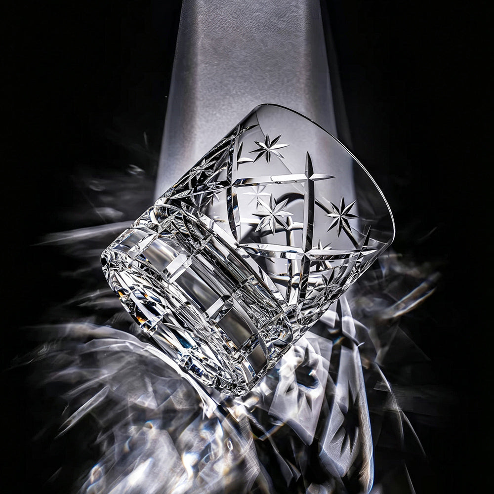 JR Edo Kiriko Hand-Cut Seiza Crystal Whiskey Glass