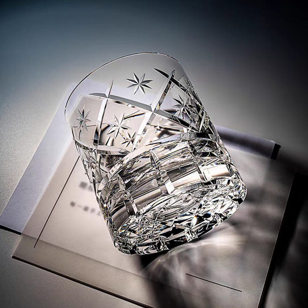 JR Edo Kiriko Hand-Cut Seiza Crystal Whiskey Glass