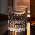 JR Edo Kiriko Hand-Cut Starburst Crystal Whiskey Glass