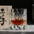 JR Edo Kiriko Hand-Cut Stellar Ascent Whiskey Glass