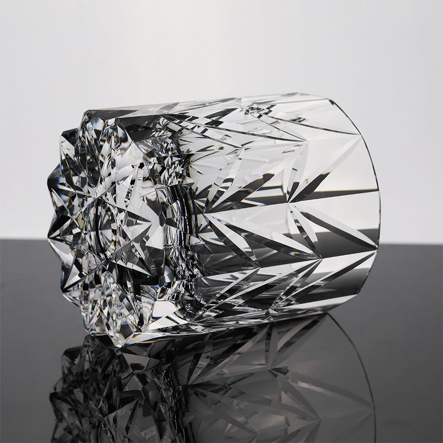 JR Edo Kiriko Hand-Cut Stellar Ascent Whiskey Glass