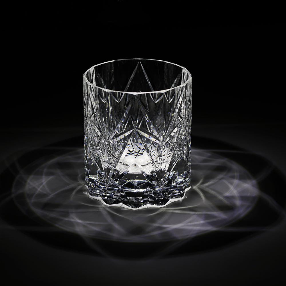 JR Edo Kiriko Handcrafted Stellar Ascent Whiskey Glass