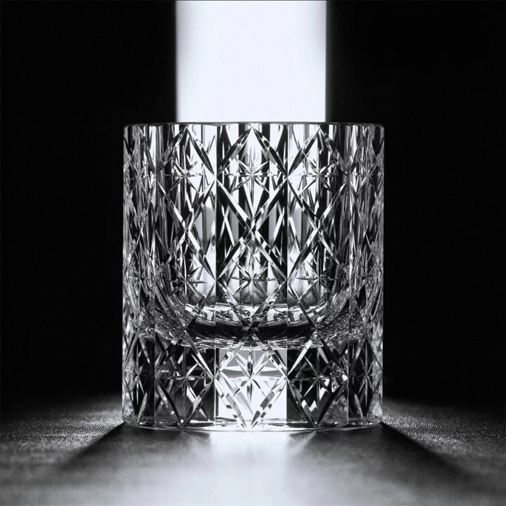 JR Edo Kiriko Hand-Cut Stellar Prism Crystal Whiskey Glass