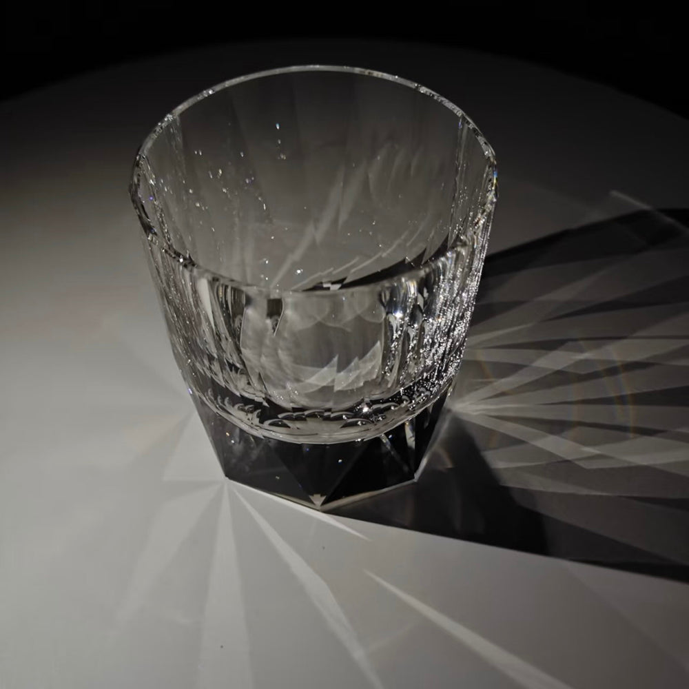 JR Edo Kiriko Hand-Cut Tōge Crystal Whiskey Glass