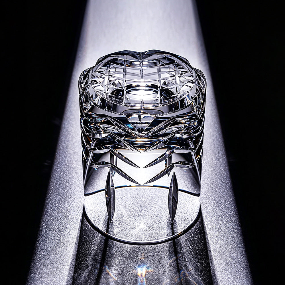 JR Edo Kiriko Hand-Cut Tsurara Crystal Whiskey Glass
