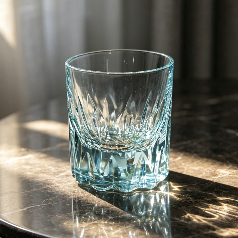 JR Edo Kiriko Hand-Cut Tsurugi K9 Crystal Whiskey Glass