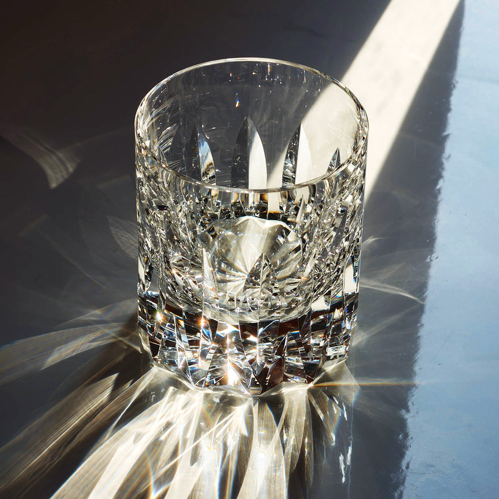 JR Edo Kiriko Hand-Cut Tsurugi K9 Crystal Whiskey Glass