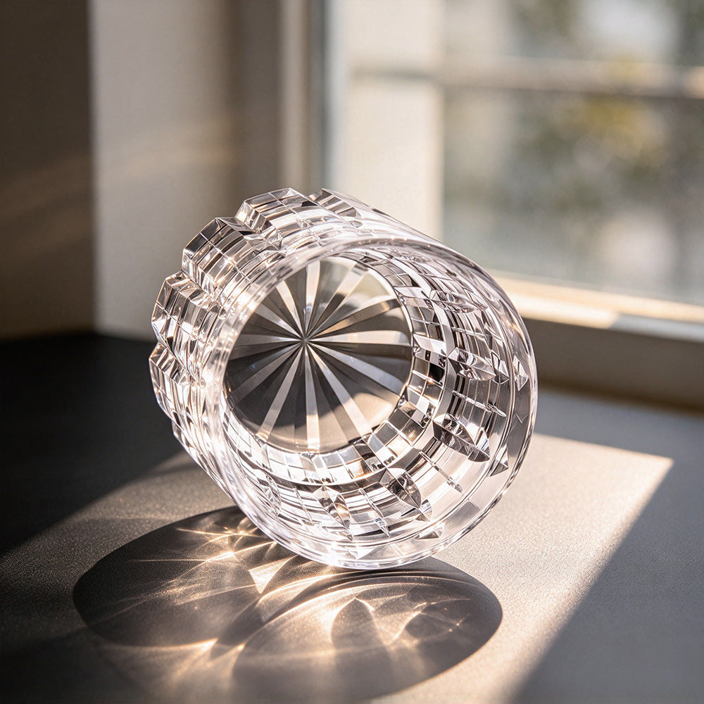 JR Edo Kiriko Hand-Cut Virex Crystal Whiskey Glass