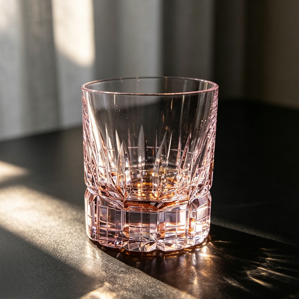 JR Edo Kiriko Hand-Cut Virex Crystal Whiskey Glass