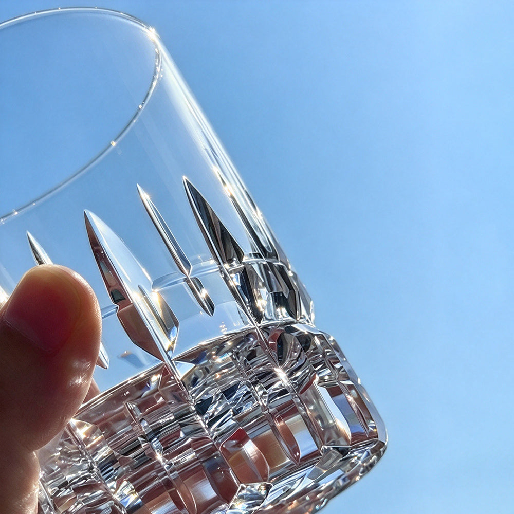 JR Edo Kiriko Hand-Cut Virex Crystal Whiskey Glass