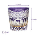 Edo Kiriko Handcrafted Akebono Whiskey Glass
