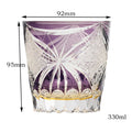 Edo Kiriko Handcrafted Butterfly Motif Whiskey Glass